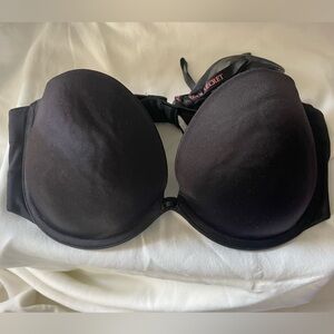 34C Victoria's Secret Very Sexy black Strapless Push Up Bra *New w/tags